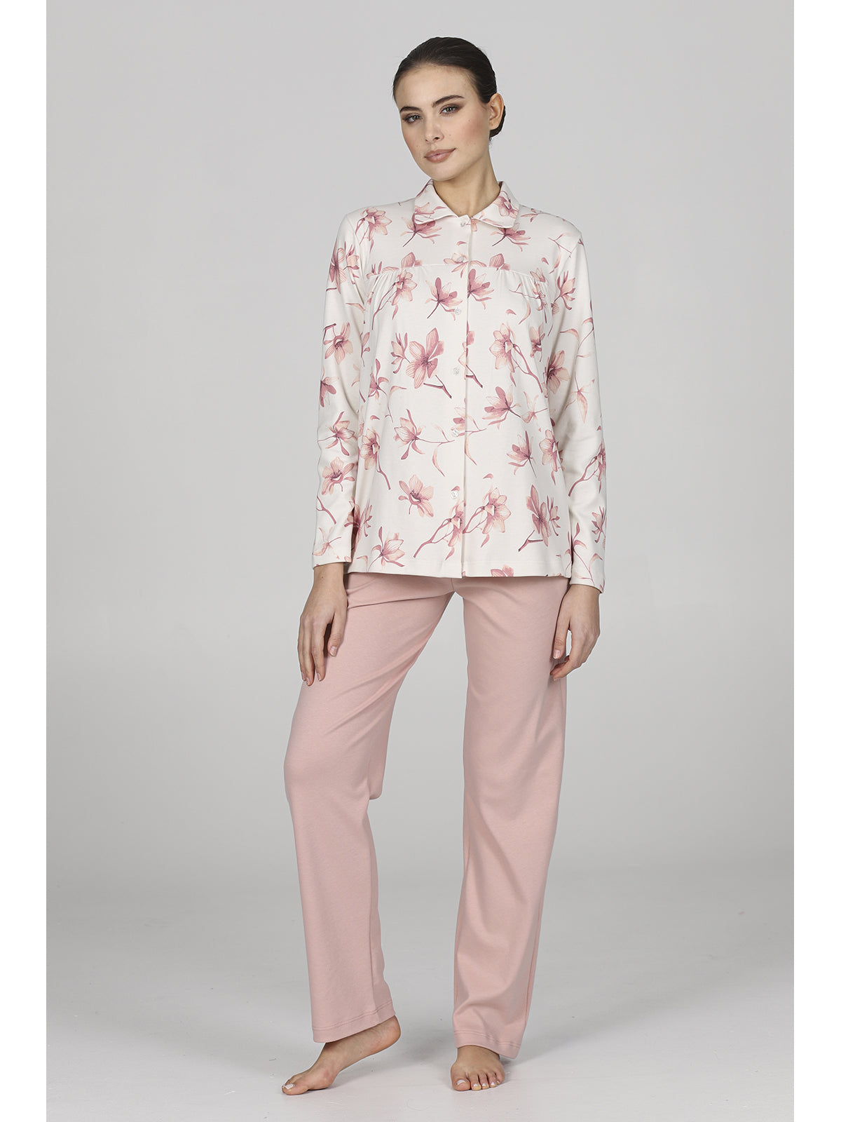 Caldo pigiama lungo cardigan