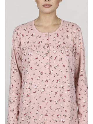 Caldo pigiama lungo serafino