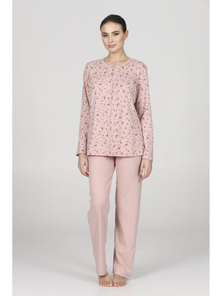 Caldo pigiama lungo serafino