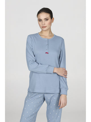 Pigiama lungo fantasia gattini