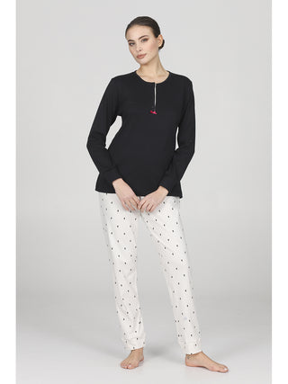 Pigiama lungo fantasia gattini