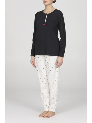 Pigiama lungo fantasia gattini