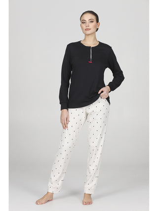 Pigiama lungo fantasia gattini