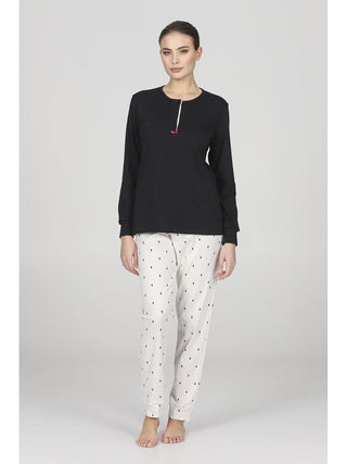 Pigiama lungo fantasia gattini