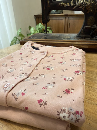 Pigiama in caldo cotone a fiori