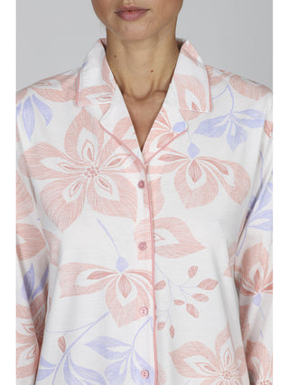 Pigiama donna abbottonato con colletto