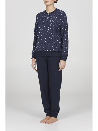 Serafino tuta in caldo jacquard di cotone