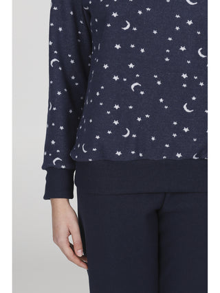 Serafino tuta in caldo jacquard di cotone