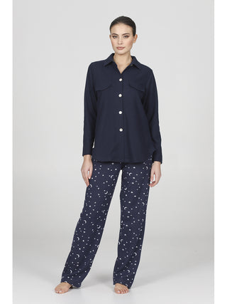 Cardigan in caldo jacquard di cotone