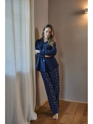 Cardigan in caldo jacquard di cotone