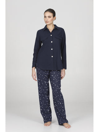 Cardigan in caldo jacquard di cotone