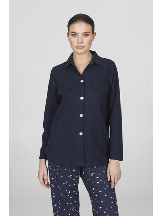 Cardigan in caldo jacquard di cotone