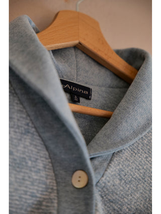 Pigiama con colletto in caldo jacquard di cotone