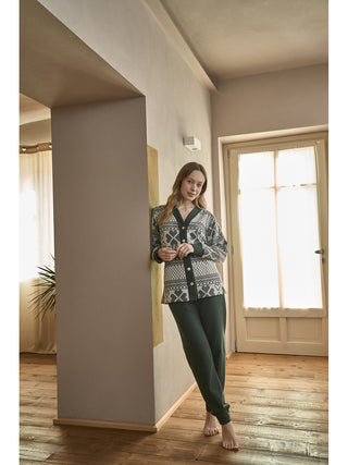 Abito casa in caldo jacquard di cotone