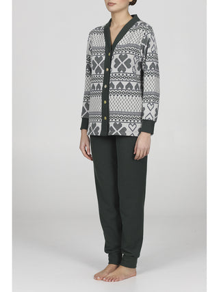 Abito casa in caldo jacquard di cotone