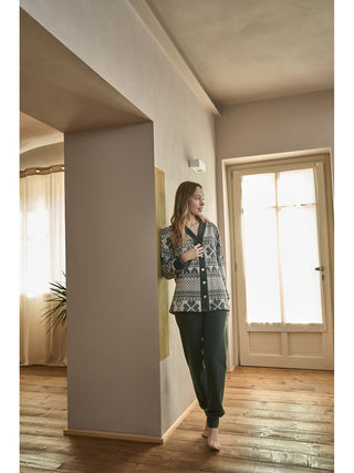 Abito casa in caldo jacquard di cotone