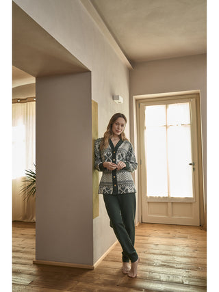 Abito casa in caldo jacquard di cotone