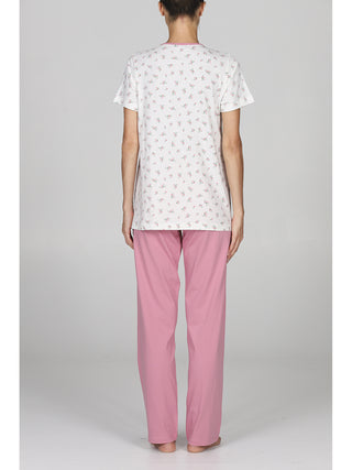 Pigiama cardigan donna in puro cotone