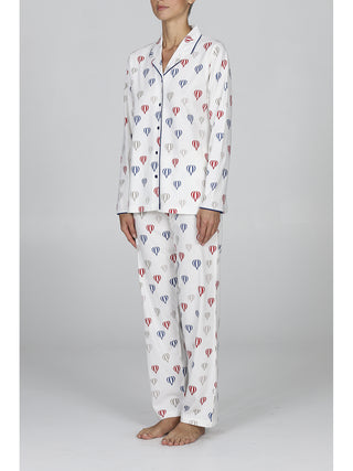 Pigiama donna apribile con colletto