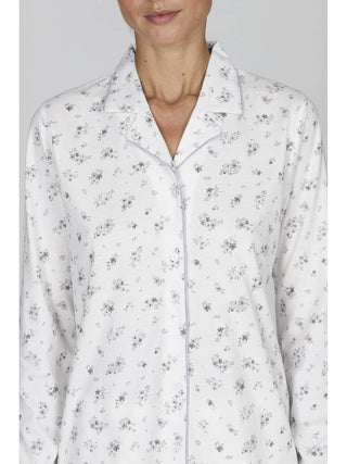 Pigiama donna cardigan con colletto