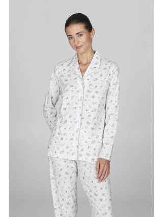 Pigiama donna cardigan con colletto