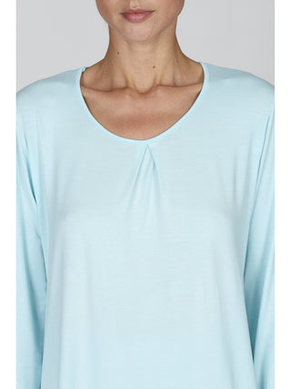 Morbido pigiama lungo donna con pizzo in viscosa