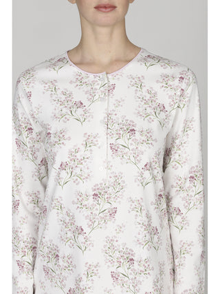 Pigiama floreale  pantalone unito