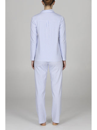 Pigiama cardigan rigato in caldo cotone