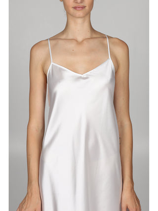 Sottoveste Con Spalline A Top In Lucente Raso