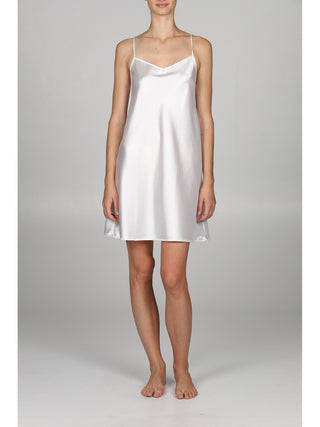 Sottoveste Con Spalline A Top In Lucente Raso