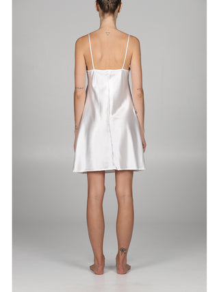 Sottoveste Con Spalline A Top In Lucente Raso