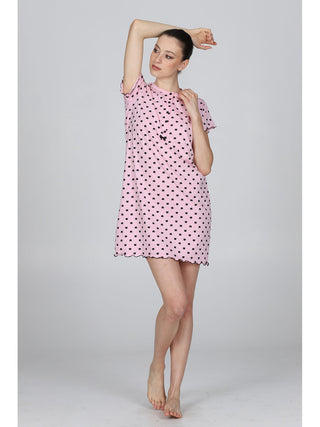 Camicia da notte con fiocco in raso