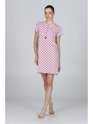 Camicia Da Notte Con Fiocco In Raso