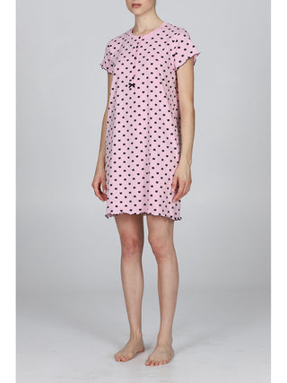 Camicia Da Notte Con Fiocco In Raso