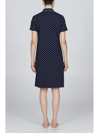 Elegante Camicia Da Notte Con Colletto