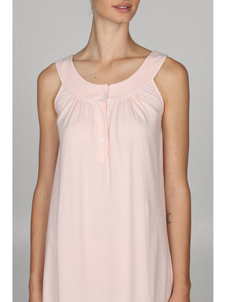 Camicia da notte spalla larga con profilo in raso annrosa Alpina