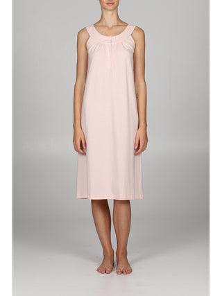 Camicia da notte spalla larga con profilo in raso annrosa Alpina