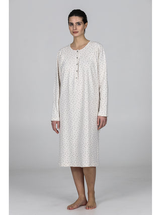 Morbida camicia da notte serafino anngrigio Alpina