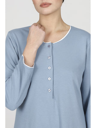 Raffinata camicia da notte in tinta unita