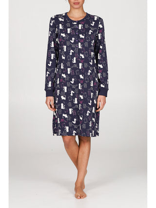 Camicia da notte  serafino in traspirante cotone Gatti Alpina