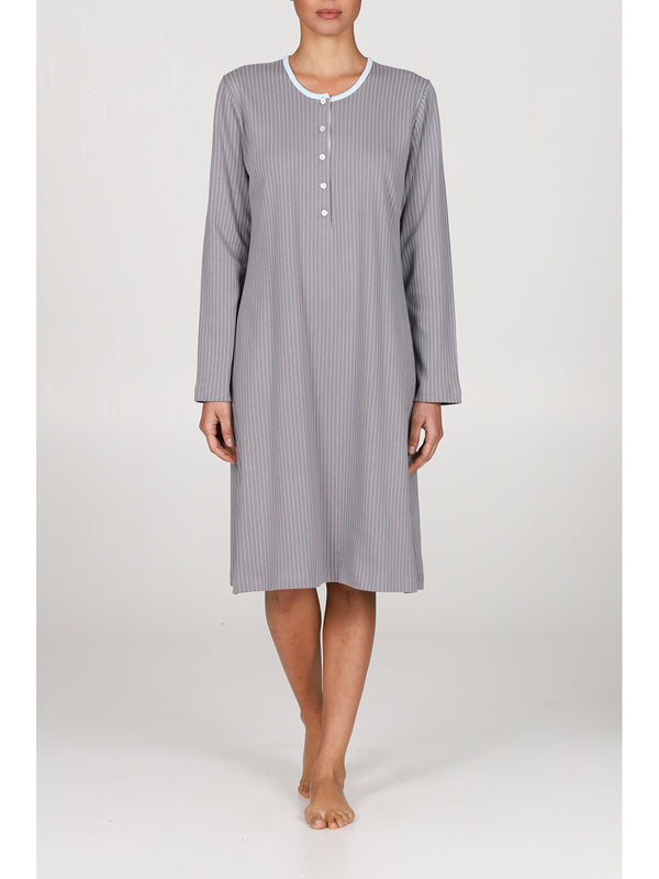 Romantica camicia da notte in interlock di puro cotone