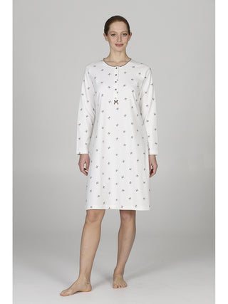 Camicia da notte disegno fiocchetti