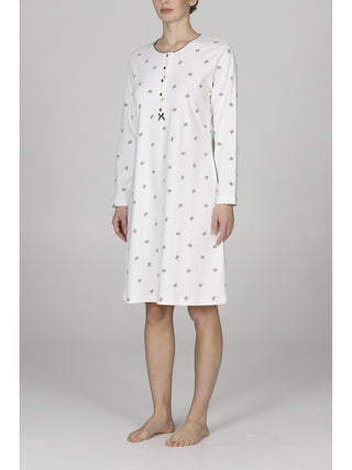 Camicia da notte disegno fiocchetti