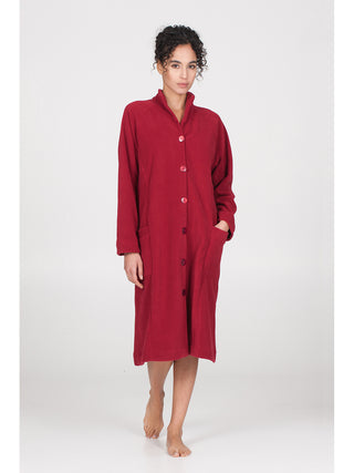 Vestaglia abbottonata in caldo pile annbord Alpina