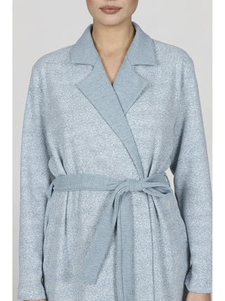 Vestaglia in caldo jacquard di cotone