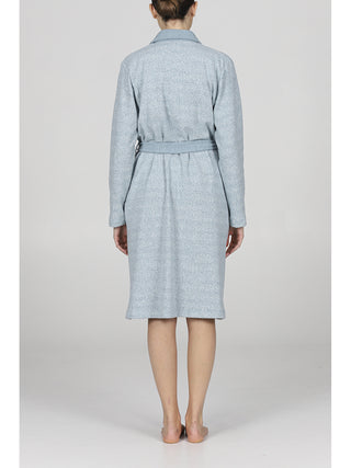 Vestaglia in caldo jacquard di cotone