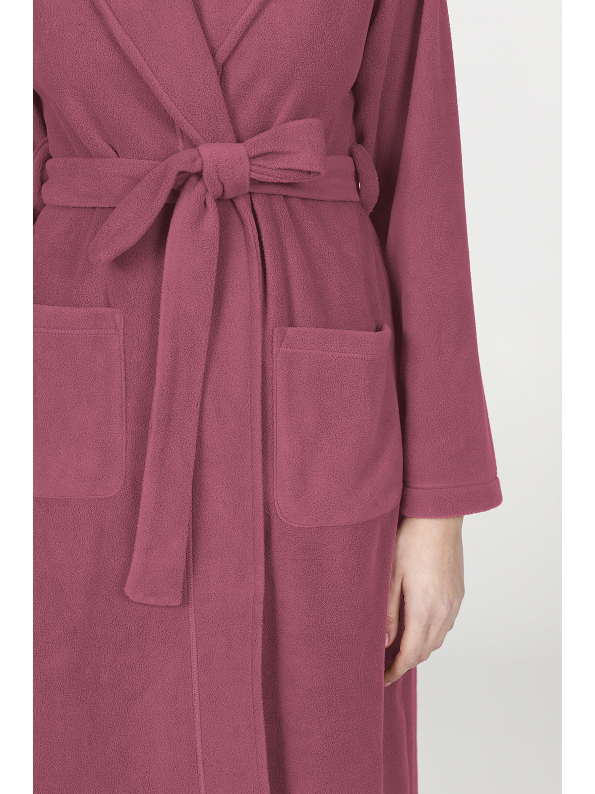 Vestaglia Donna In Pile INTIMOEGIDIO – Con Bottoni E Cintura, Taglie 46-54, Colori Bordeaux, Rosa Antico, Blu