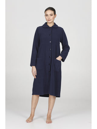 Vestaglia abbottonata in caldo pile