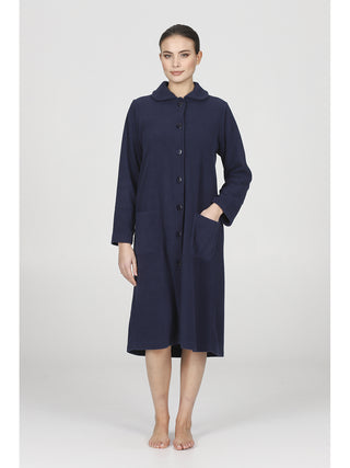 Vestaglia abbottonata in caldo pile