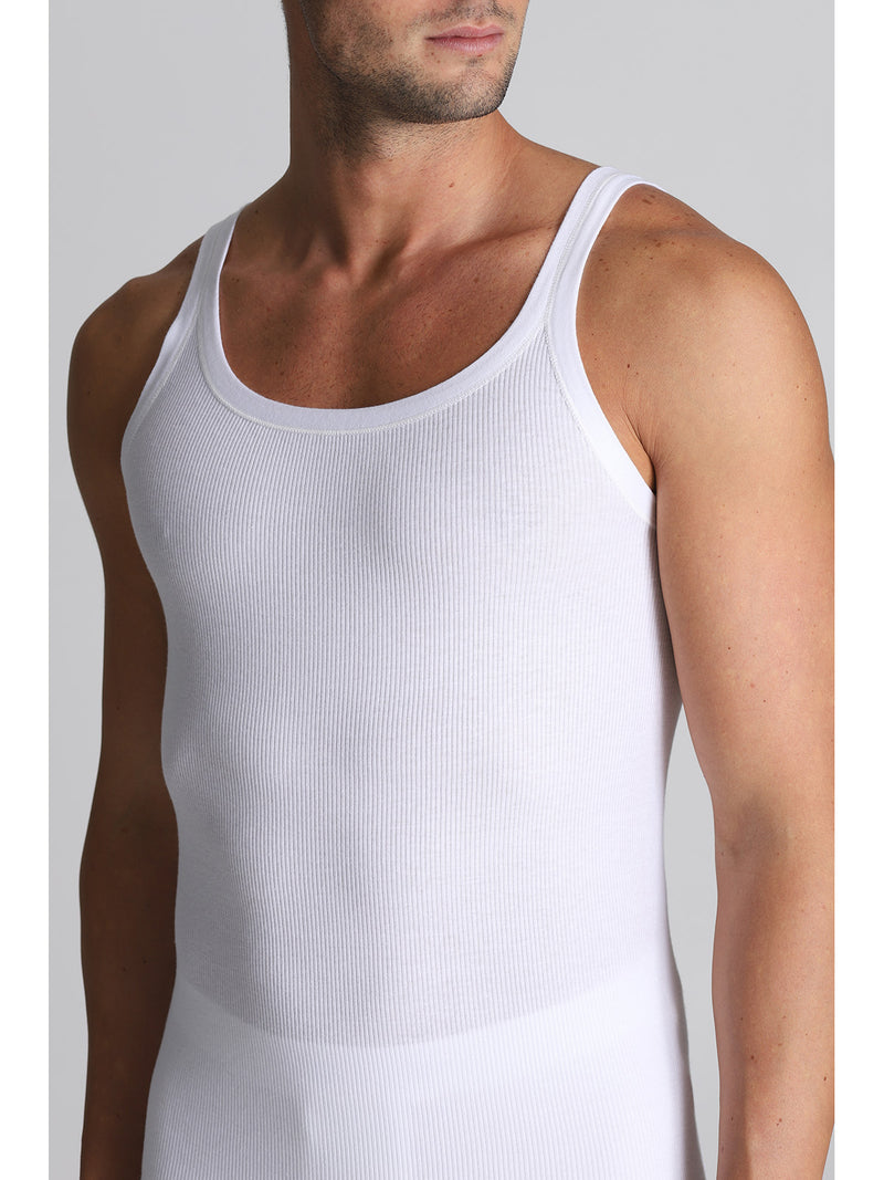 Canotta spalla larga in puro cotone costina 1x1 | Underwear Canotta spalla larga in puro cotone costina 1x1 | Underwear
